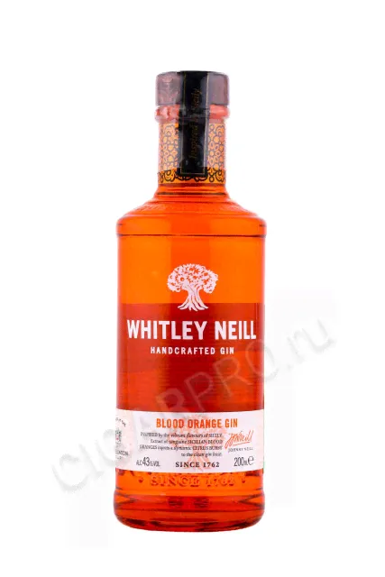 Whitley Neill Blood Orange Джин Уитли Нейл Красный Апельсин 0.2л