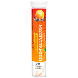 Мультивитамины Sana-Sol MultivitamiiniPore вкус апельсин, 20 шипучих таблеток-0