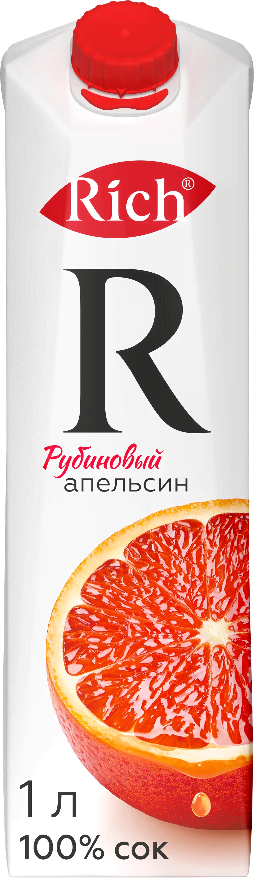 Сок "Рич" Рубиновый апельсин, 1 л
