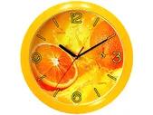 Часы настенные пластиковые П1-2/7-11 Апельсин