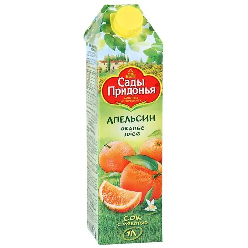 Сок "Сады Придонья" Апельсин с мякотью 1 л-0