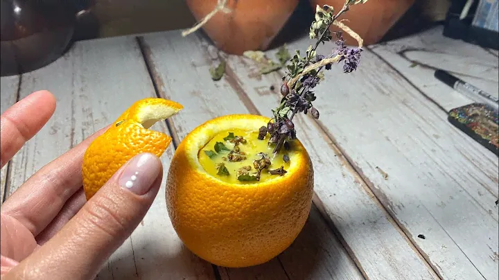 Денежная свеча «апельсиновый коктейль» 🍊