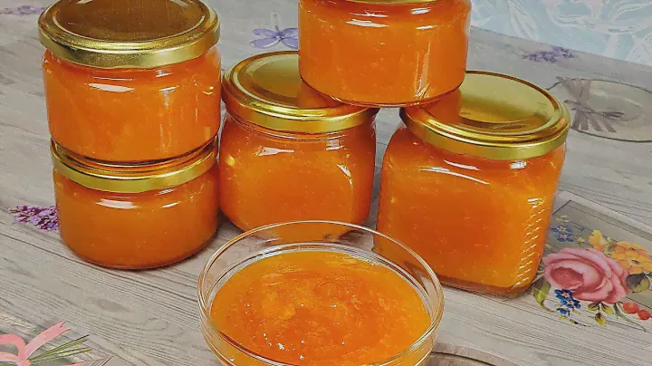 Абрикосовый джем с апельсином без загустителей!!