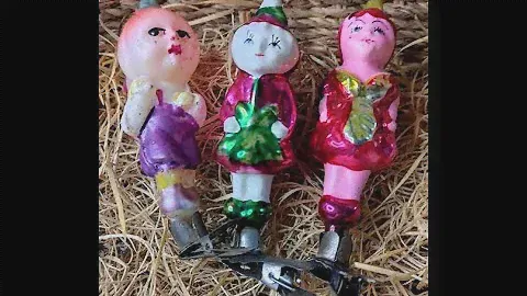 ёлочные игрушки Чиполлино Редиска и Земляника   .. ёлочные игрушки СССР