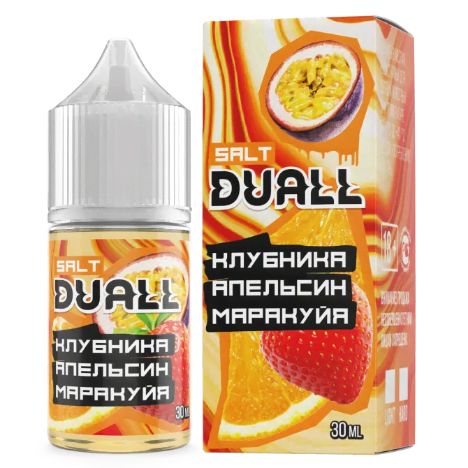 Жидкость DUALL SALT light, 30ml, Клубника Апельсин Маракуйя-0