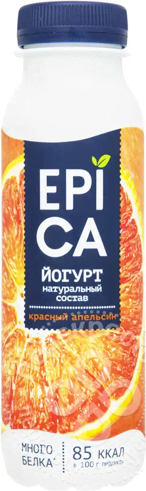 Йогурт питьевой Epica Красный апельсин 2.5% 290г Эрманн