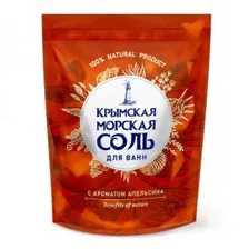 Крымская морская соль для ванн 1100гр Апельсин Greenfeild, КС-94