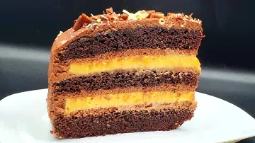 🍫🍊Апельсиново шоколадний торт. Шоколадний торт з апельсиновим кремом.