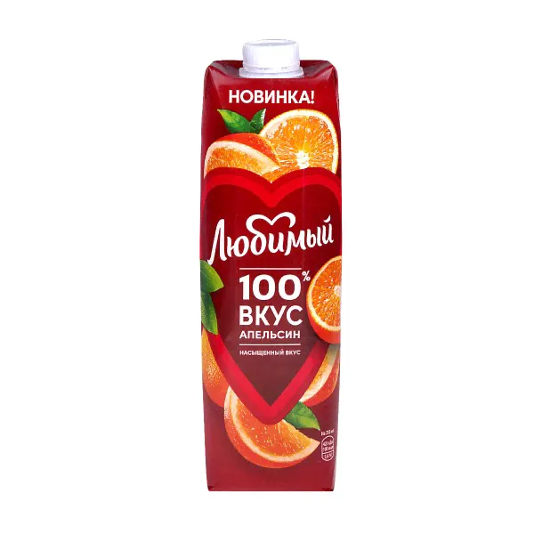 Сок Любимый Апельсин 0,97 л