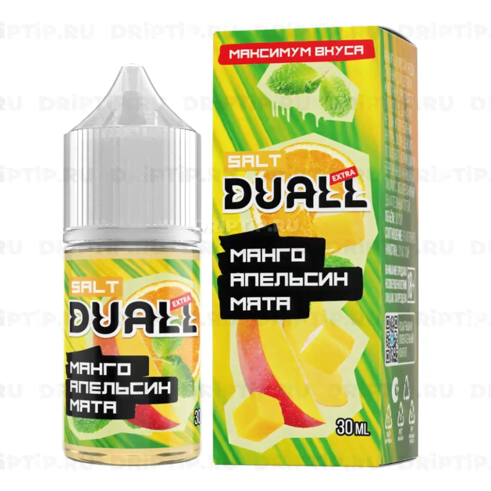 Жидкость Duall Extra Hard - Манго Апельсин Мята 30мл 20мг