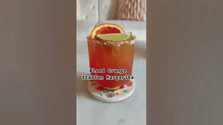 blood orange italian margarita cocktail