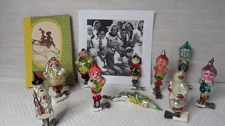 🎄Набор "Чиполлино" из моей коллекции 1957 год / Елочные игрушки СССР.