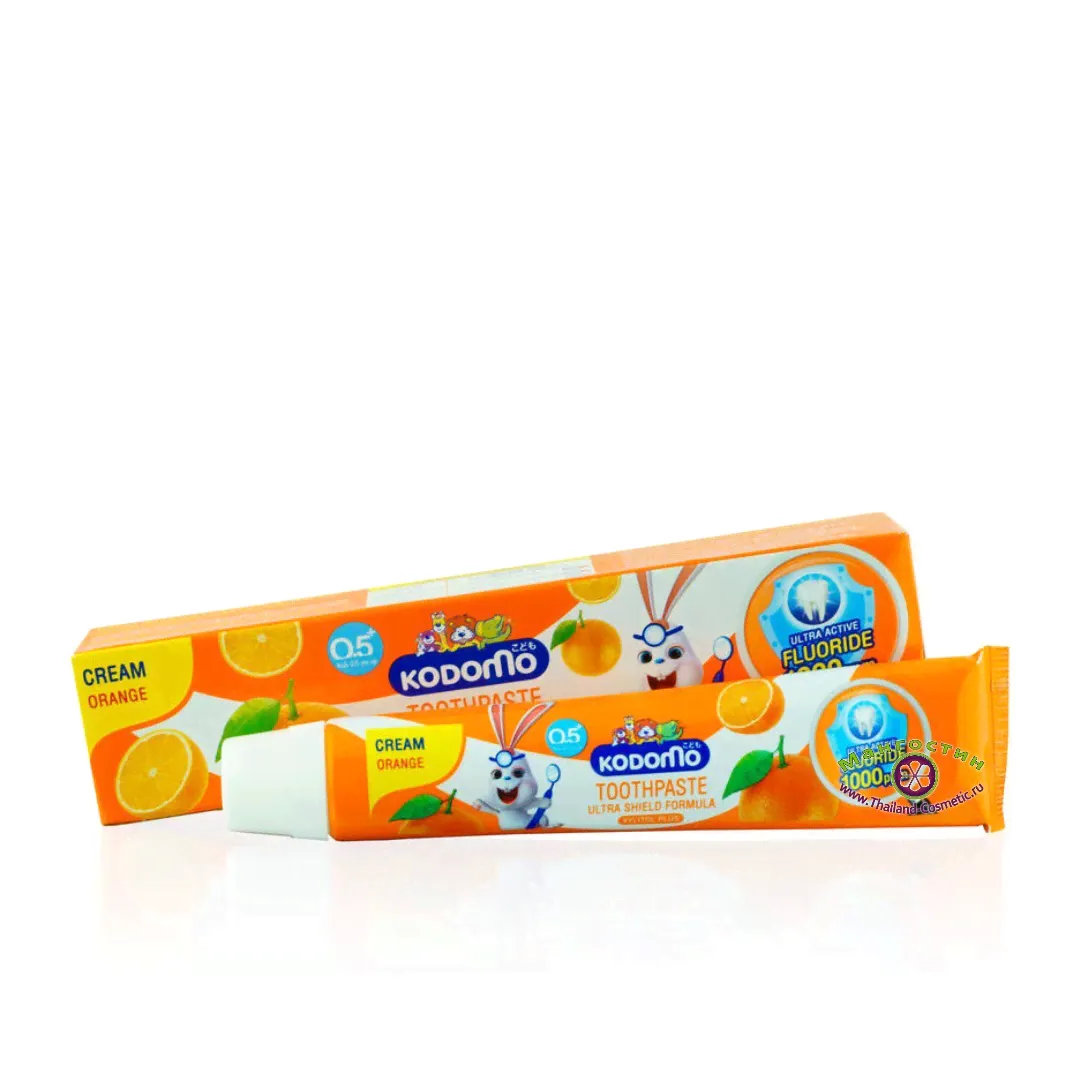 Детская гелевая зубная паста Апельсин Cream Orange Toohtpaste Kodomo