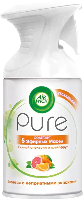 Освежитель воздуха Air Wick Pure Сочный апельсин и грейпфрут 250мл-1