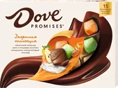 Конфеты шоколадные в коробке Dove Promises Десертная коллекция, миндаль, апельсин, 118 г