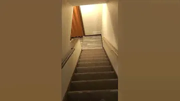 Staircase from main floor to basement