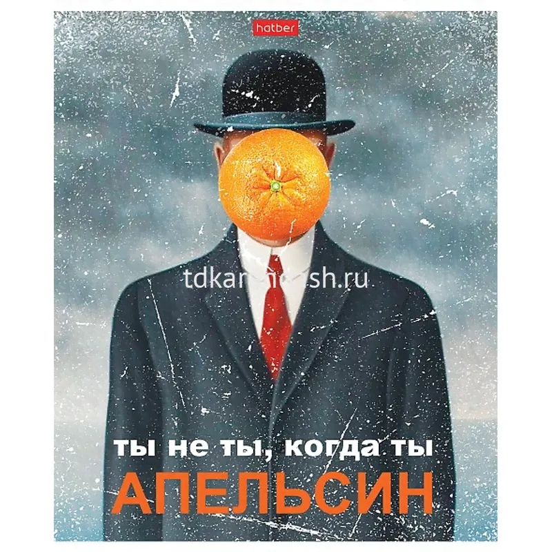 Тетрадь А5 96л клетка "Даёшь апельсин! Выпуск №2" на скобе матовая ламинация 5 дизайнов 083353