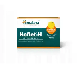 Кофлет от кашля Апельсин и мед, Koflet-H Orange and Honey, Himalaya, 6 шт
