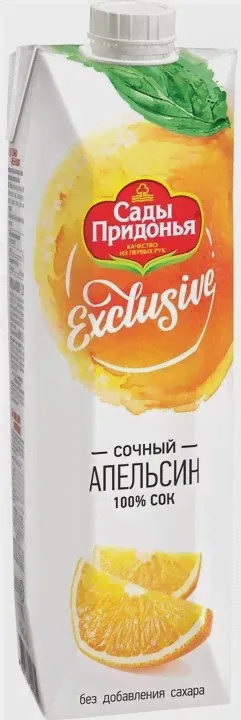 Сок "Сады Придонья" Эксклюзив Апельсин, 1 л