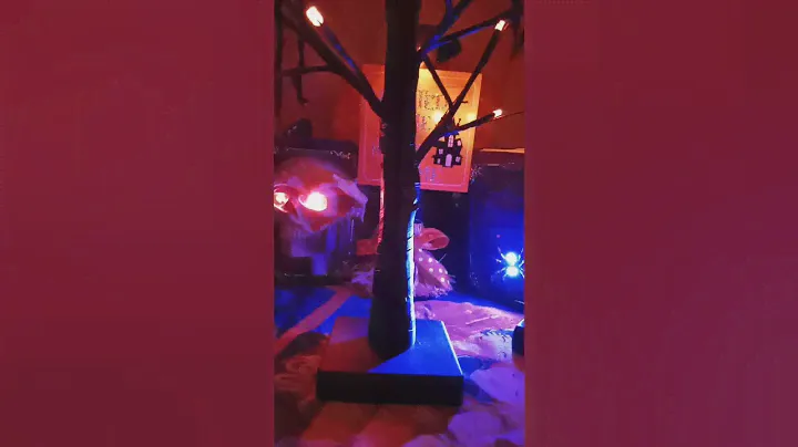 TEMU Halloween tree orange (sponsored) $8.99 on Temu #temu #temuinfluencerprogram