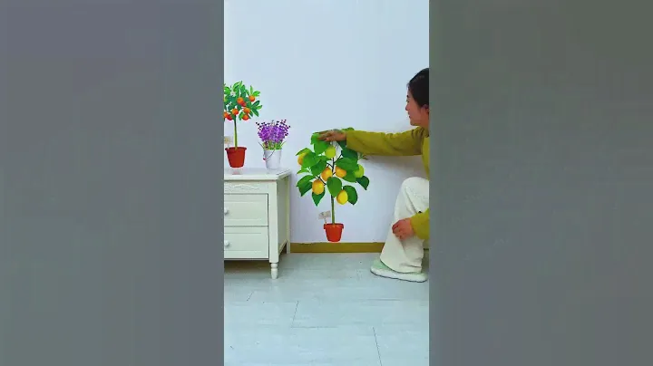 New Lemon & Orange Tree Wallpaper For Home Decoration