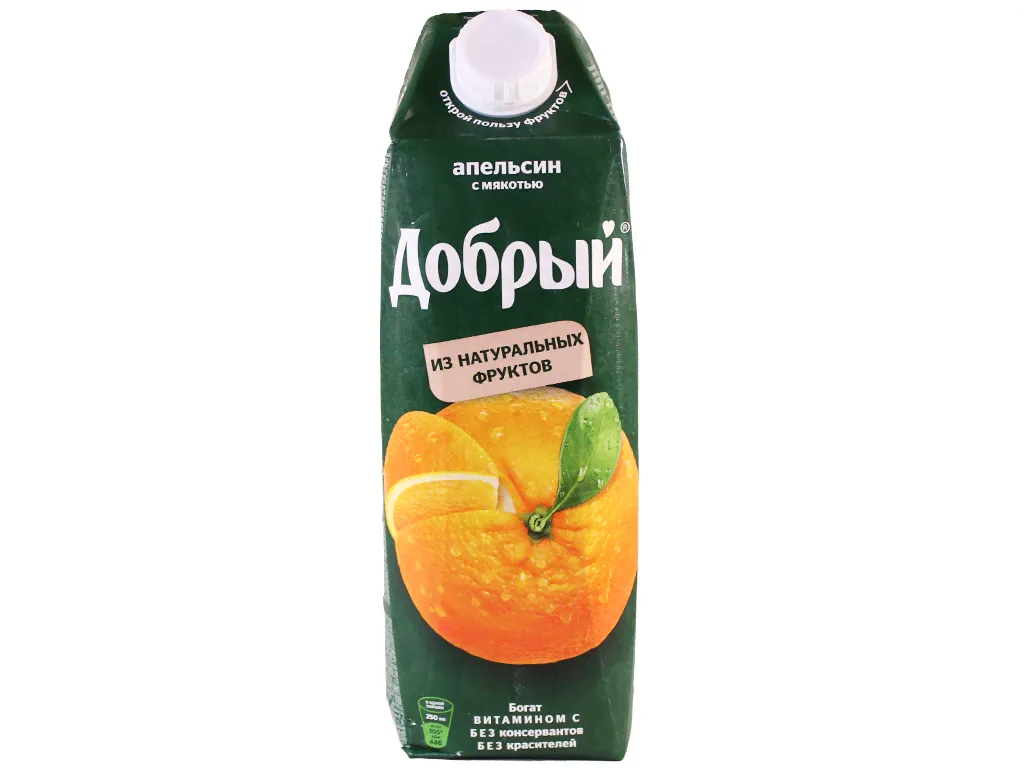 Сок Добрый Апельсин 1л *12 НЕ ТРОГАТЬ