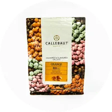 Шоколад оранжевый апельсин Callebaut - 2,5 кг.