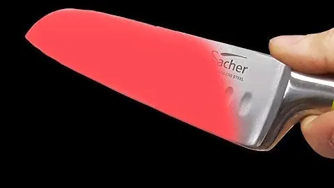 Что будет если раскалённым ножом разрезать яблоко(яблоко VS раскалённый нож)