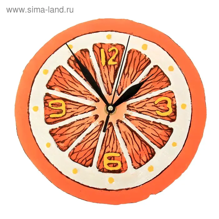 Часы "Апельсин" 23х23х2,5 см-0