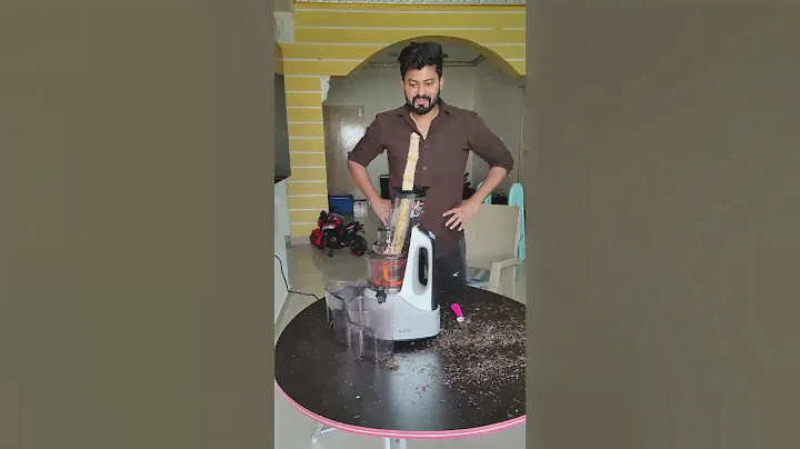 Sugar Cane Juice in Slow Juicer Experiment 🔥😳😱